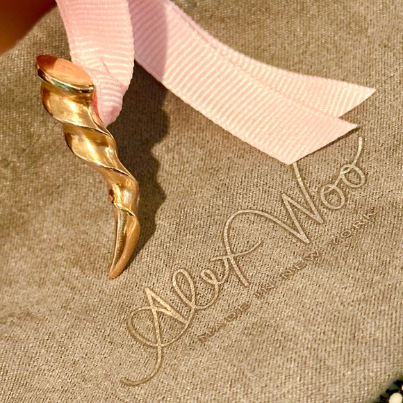 Alex Woo 14k Swirling Cornicello Charm / Signed By The Artist / UNISEX - Picture 13 of 16